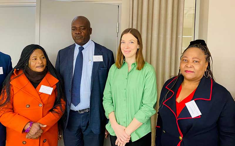 In the photo we have Minister of Education in Zimbabwe  Dr. T. Moyo, Li Andersson Minister of Education in Finland, Dr. Faith Mkwesha Organiser of the Education Benchmarking trip.